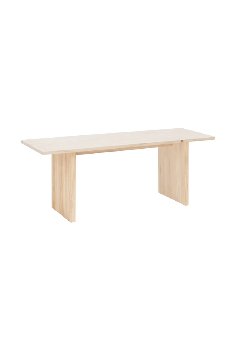 Fluted Wood Legs Bench | Decowood Bali | Oroatrade.com