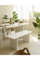 Fluted Wood Legs Bench | Decowood Bali | Oroatrade.com