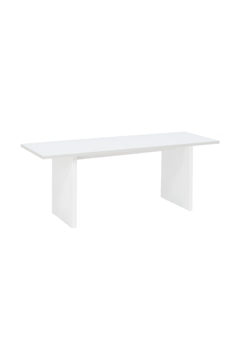 Fluted Wood Legs Bench | Decowood Bali | Oroatrade.com