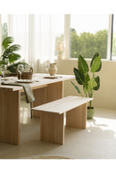 Fluted Wood Legs Bench | Decowood Bali | Oroatrade.com