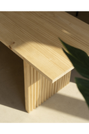 Fluted Wood Legs Bench | Decowood Bali | Oroatrade.com