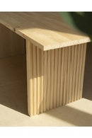 Fluted Wood Legs Bench | Decowood Bali | Oroatrade.com