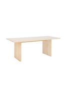 Fluted Wood Legs Dining Table | Decowood Bali | Oroatrade.com