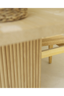 Fluted Wood Legs Dining Table | Decowood Bali | Oroatrade.com