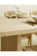Fluted Wood Legs Dining Table | Decowood Bali | Oroatrade.com