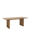Fluted Wood Legs Dining Table | Decowood Bali | Oroatrade.com