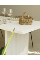 Fluted Wood Legs Dining Table | Decowood Bali | Oroatrade.com