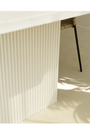 Fluted Wood Legs Dining Table | Decowood Bali | Oroatrade.com