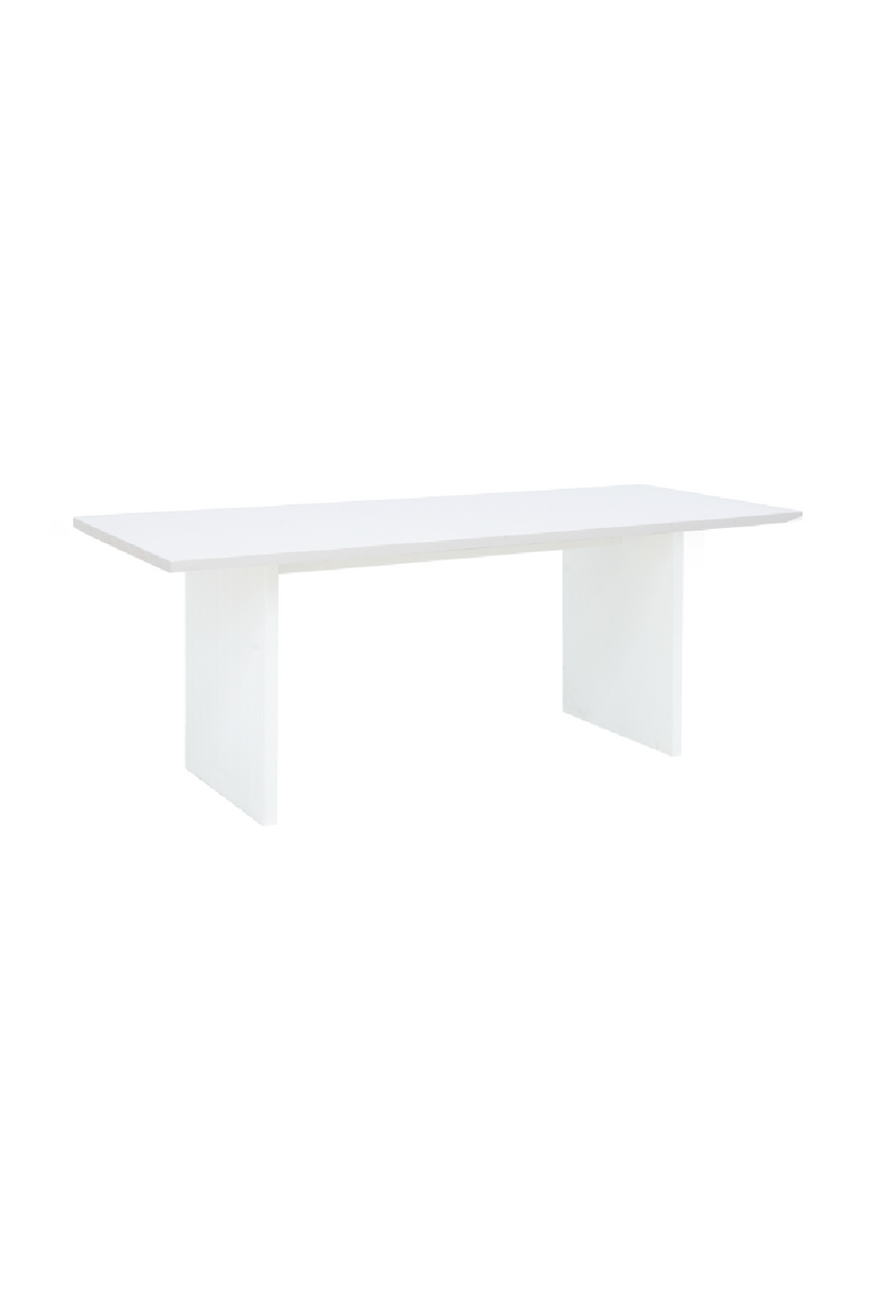 Fluted Wood Legs Dining Table | Decowood Bali | Oroatrade.com