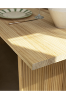 Fluted Wood Legs Dining Table | Decowood Bali | Oroatrade.com