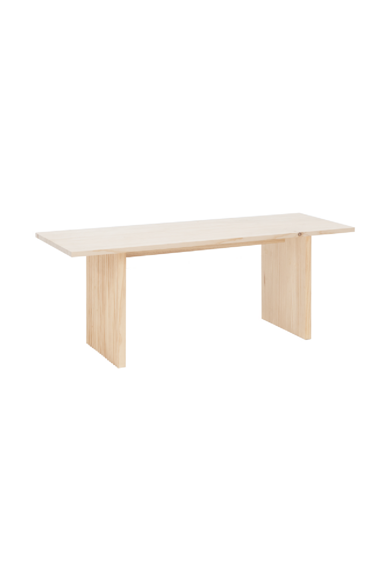 Fluted Legs Wooden Coffee Table | Decowood Bali | Oroatrade.com