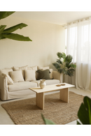 Fluted Legs Wooden Coffee Table | Decowood Bali | Oroatrade.com