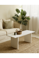 Fluted Legs Wooden Coffee Table | Decowood Bali | Oroatrade.com