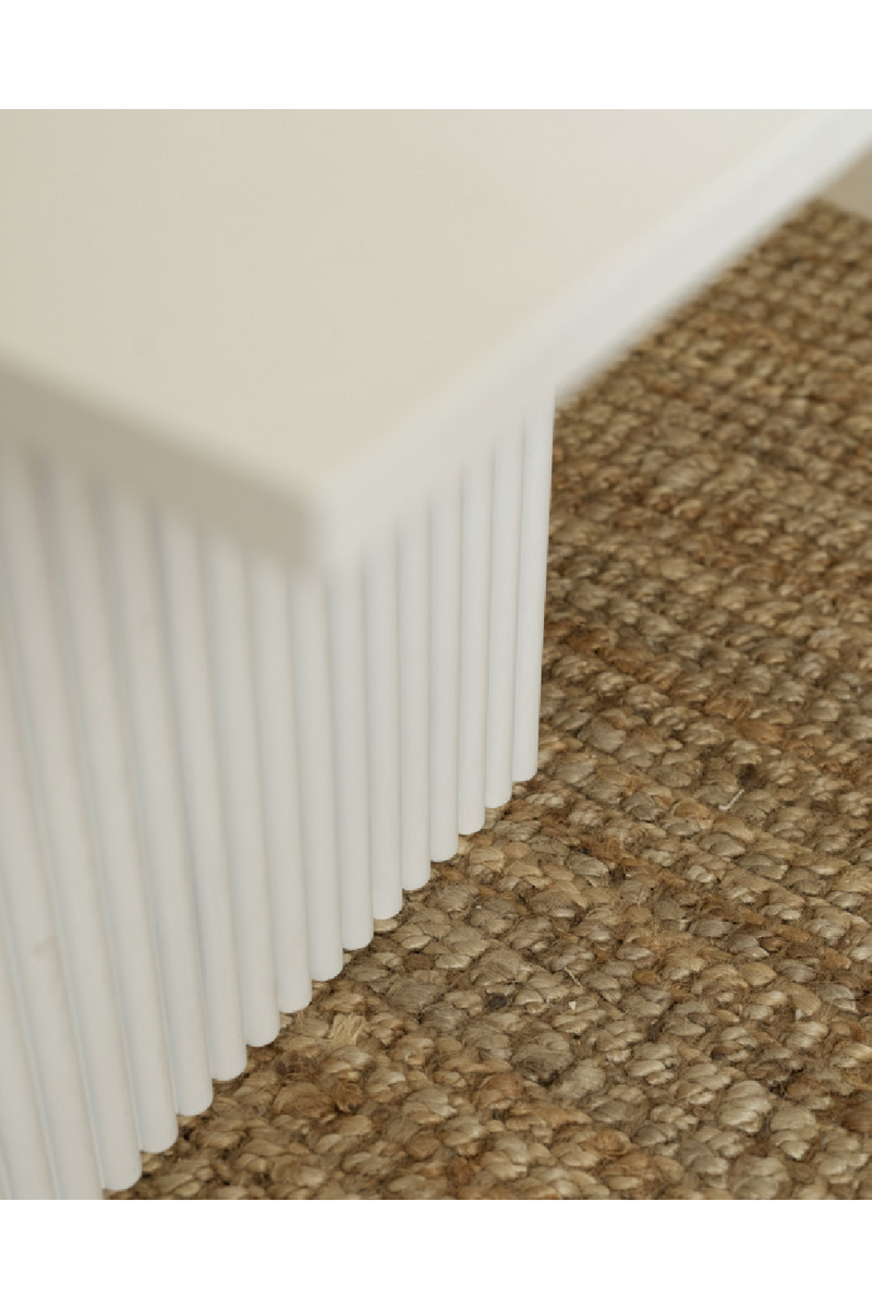 Fluted Legs Wooden Coffee Table | Decowood Bali | Oroatrade.com