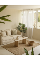 Fluted Legs Wooden Coffee Table | Decowood Bali | Oroatrade.com