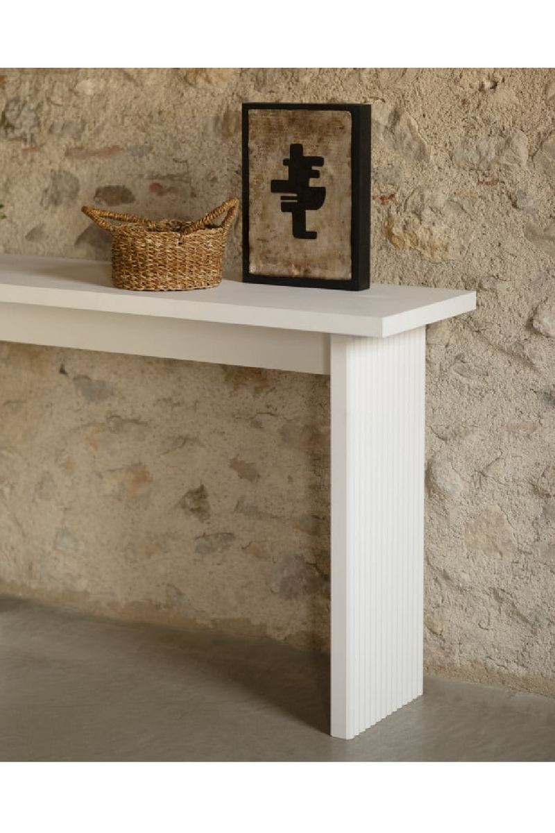 Fluted Legs Console Table | Decowood Bali | Oroatrade.com