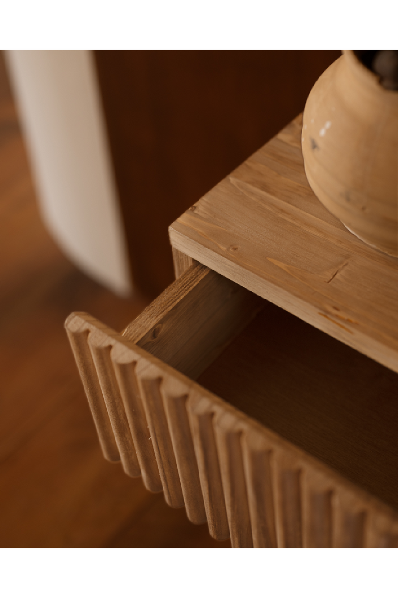 Fluted Floating Bedside Table | Decowood Bali | Oroatrade.com