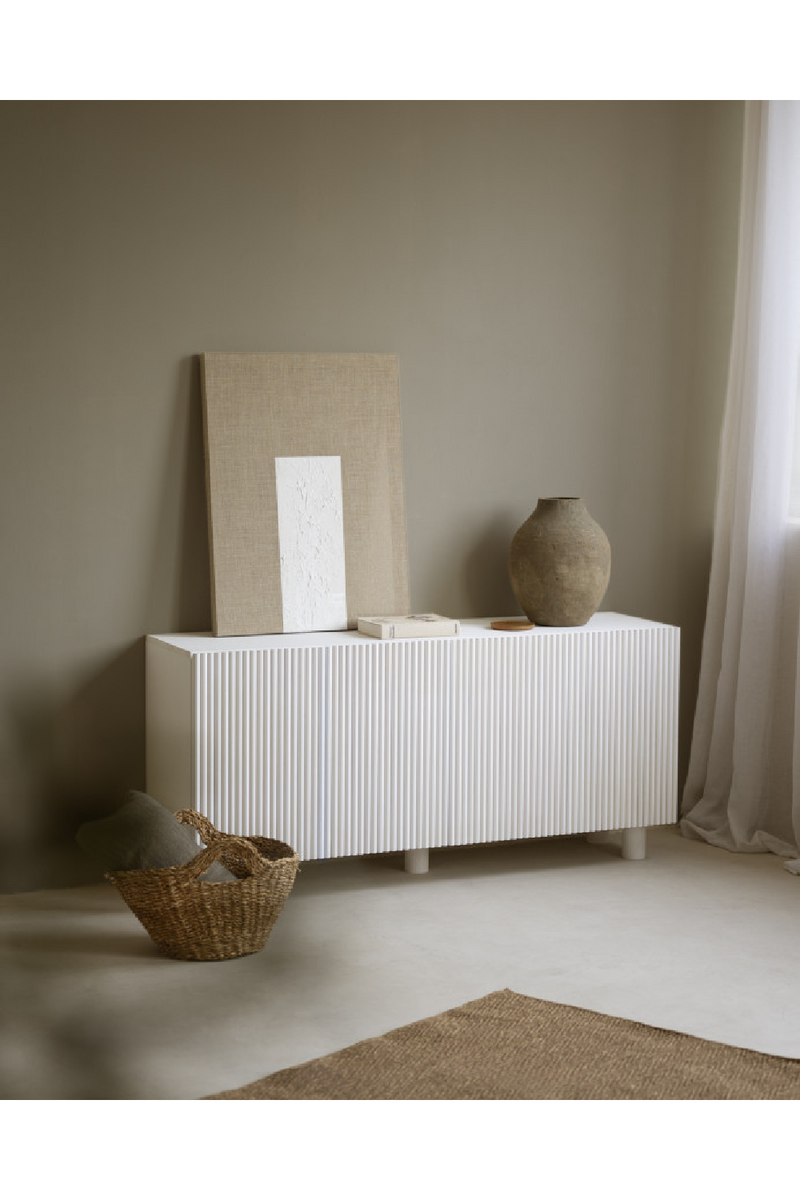 Fluted Wood Sideboard | Decowood Bali | Oroatrade.com
