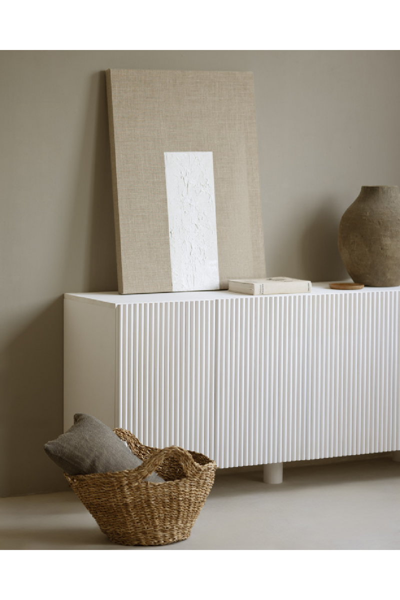 Fluted Wood Sideboard | Decowood Bali | Oroatrade.com