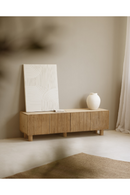 Fluted Wood TV Stand | Decowood Bali | Oroatrade.com