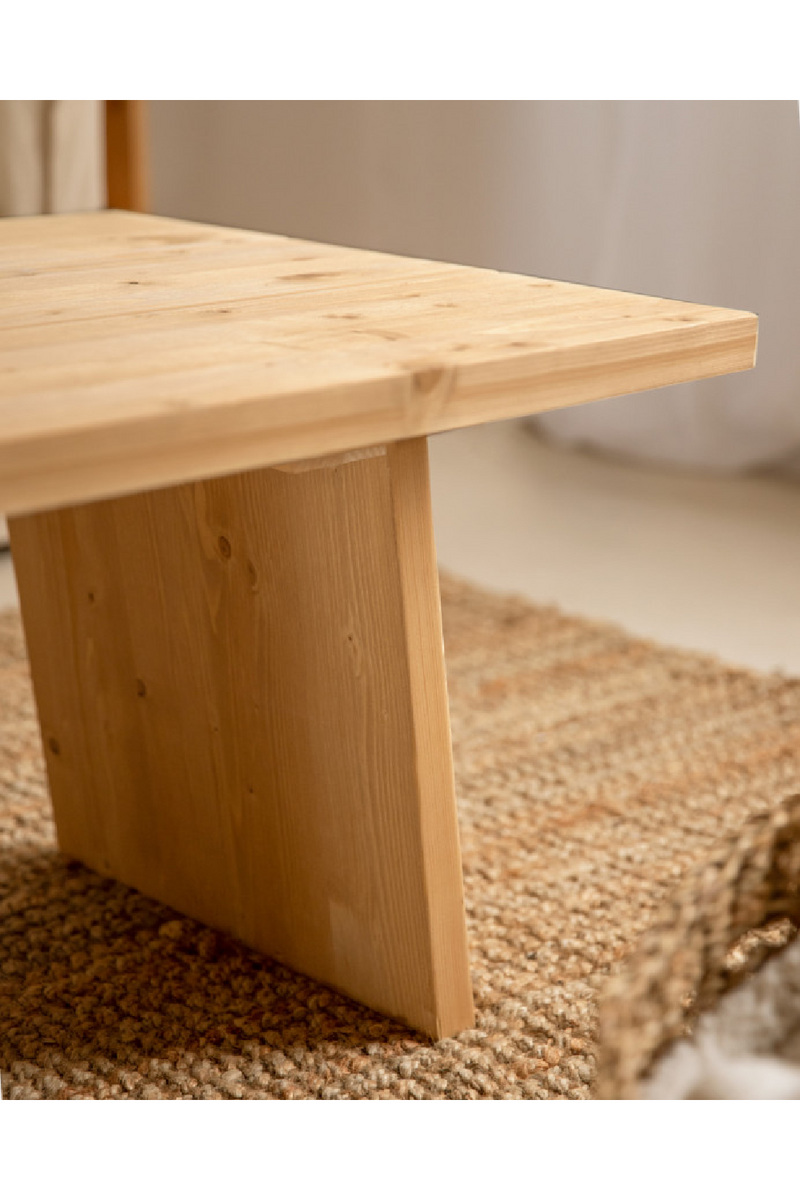 Pine Wood Coffee Table | Decowood Frida II | Oroatrade.com