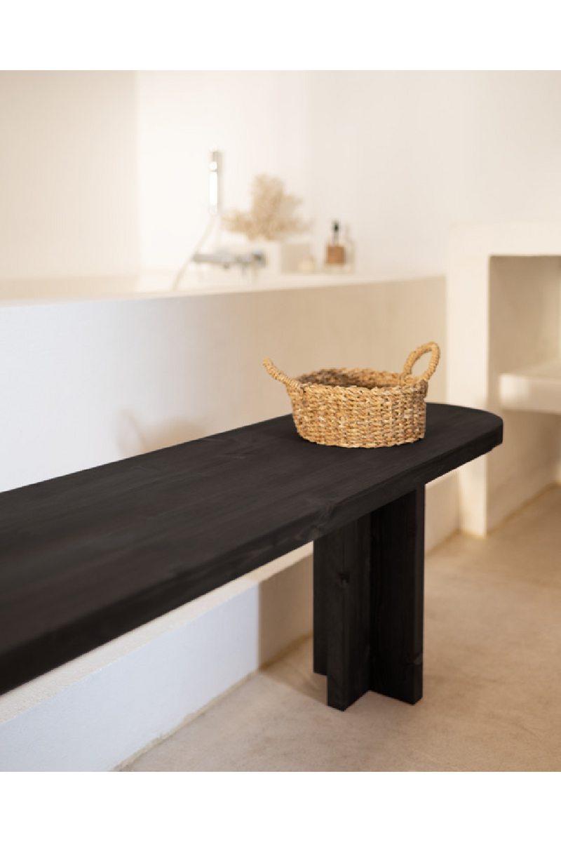Oval Solid Wood Bench | Decowood Tokyo | Oroatrade.com
