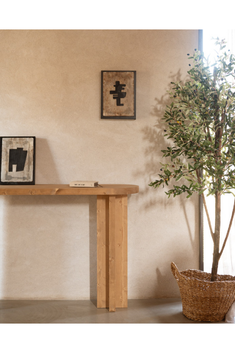 Japandi Oval Console Table | Decowood Tokyo | Oroatrade.com