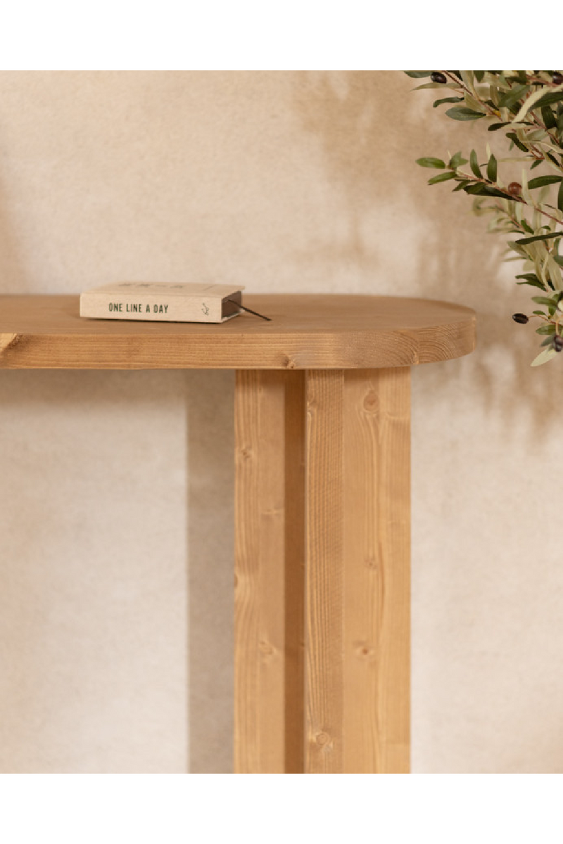 Japandi Oval Console Table | Decowood Tokyo | Oroatrade.com