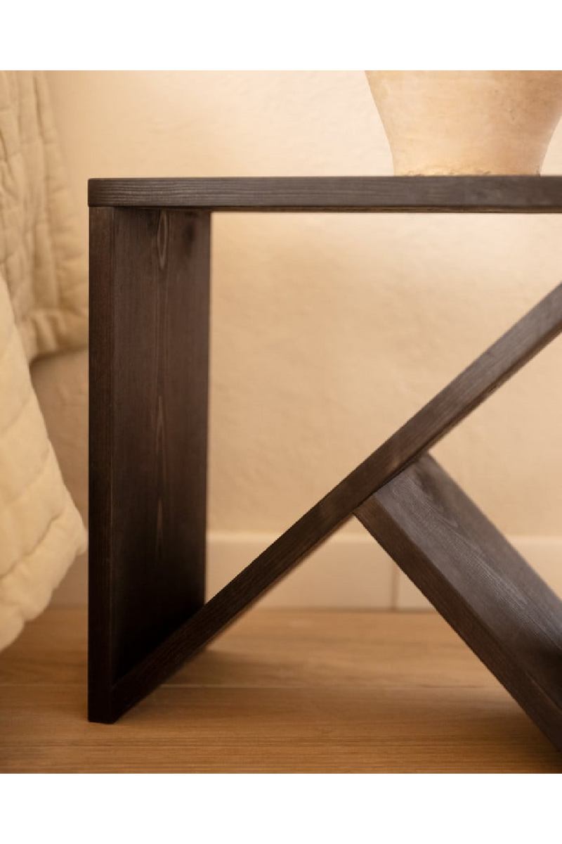 Solid Pine Side Tables (2) | Decowood Stoke