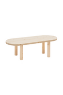 Tinted Wood Oval Coffee Table | Decowood Gina | Oroatrade.com