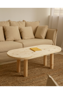 Tinted Wood Oval Coffee Table | Decowood Gina | Oroatrade.com