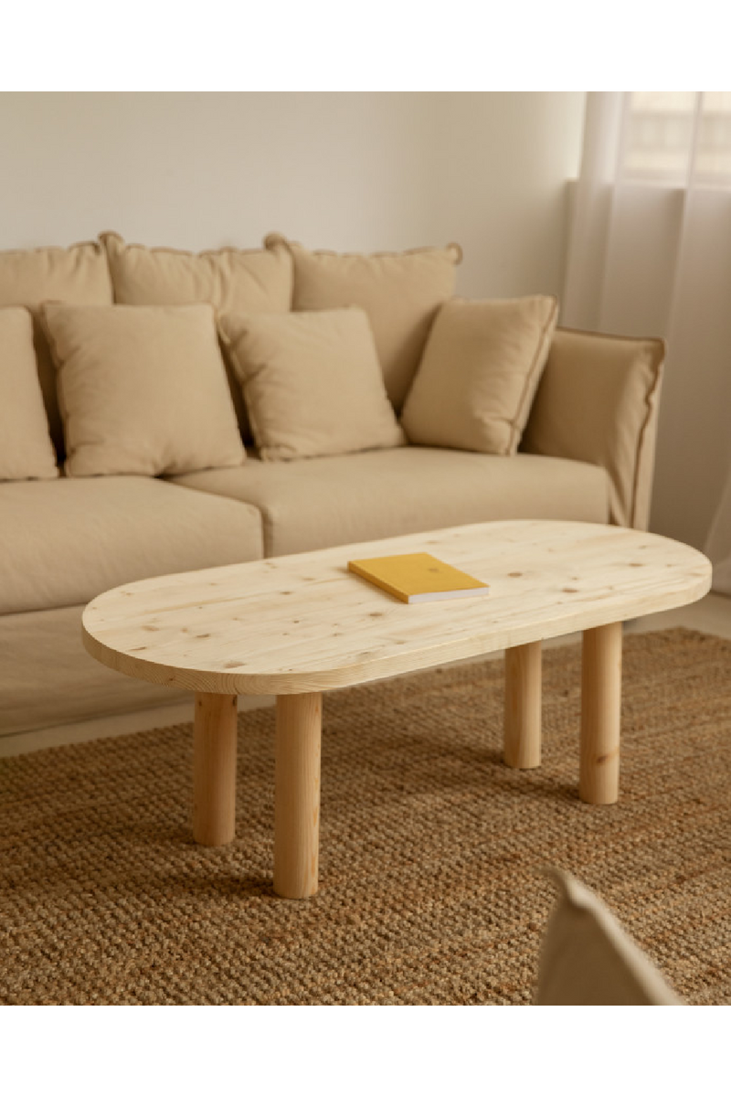 Tinted Wood Oval Coffee Table | Decowood Gina | Oroatrade.com