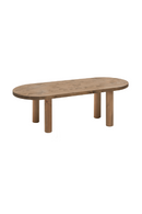 Tinted Wood Oval Coffee Table | Decowood Gina | Oroatrade.com
