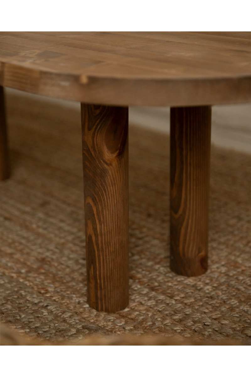Tinted Wood Oval Coffee Table | Decowood Gina | Oroatrade.com