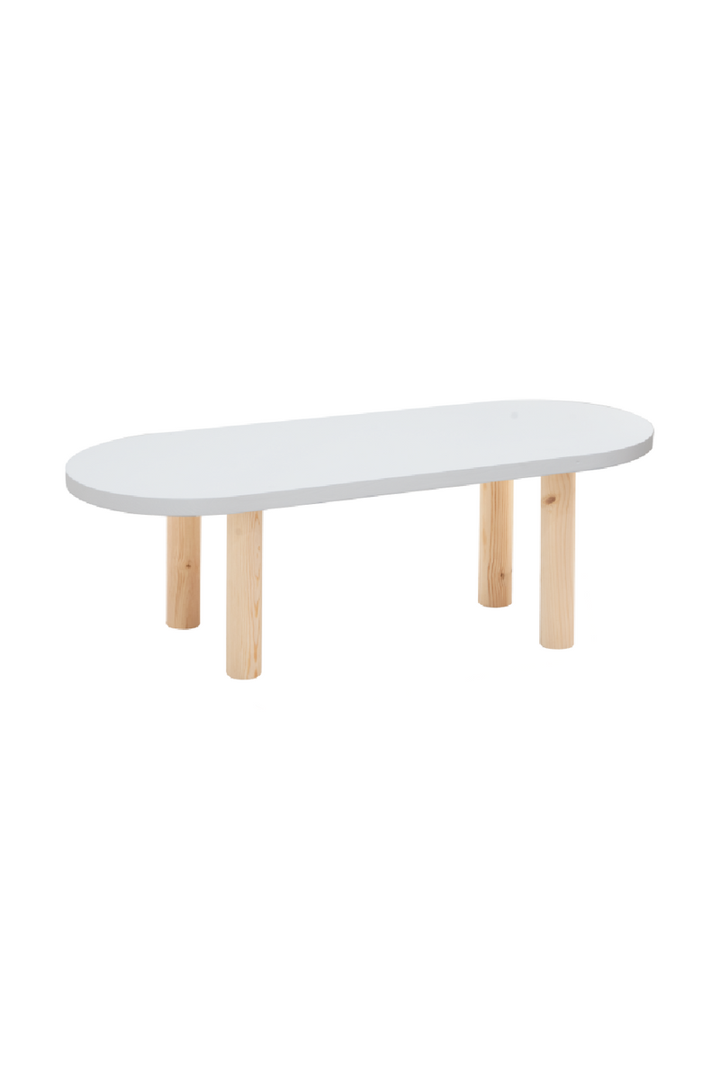 Tinted Wood Oval Coffee Table | Decowood Gina | Oroatrade.com