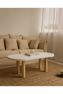 Tinted Wood Oval Coffee Table | Decowood Gina | Oroatrade.com