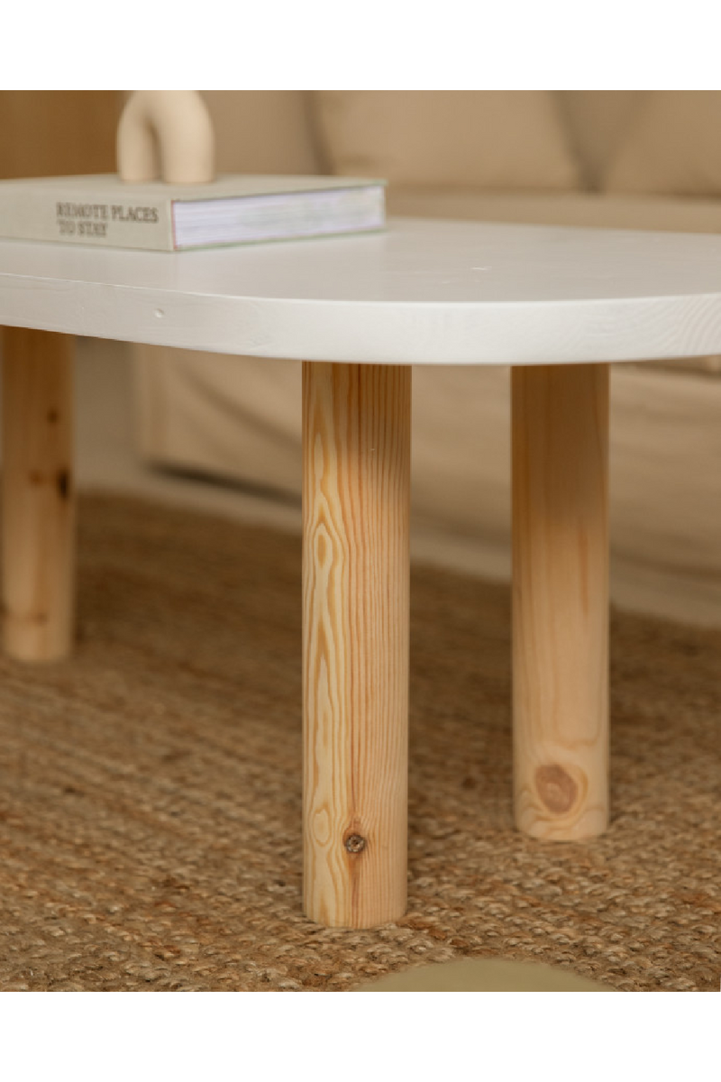 Tinted Wood Oval Coffee Table | Decowood Gina | Oroatrade.com