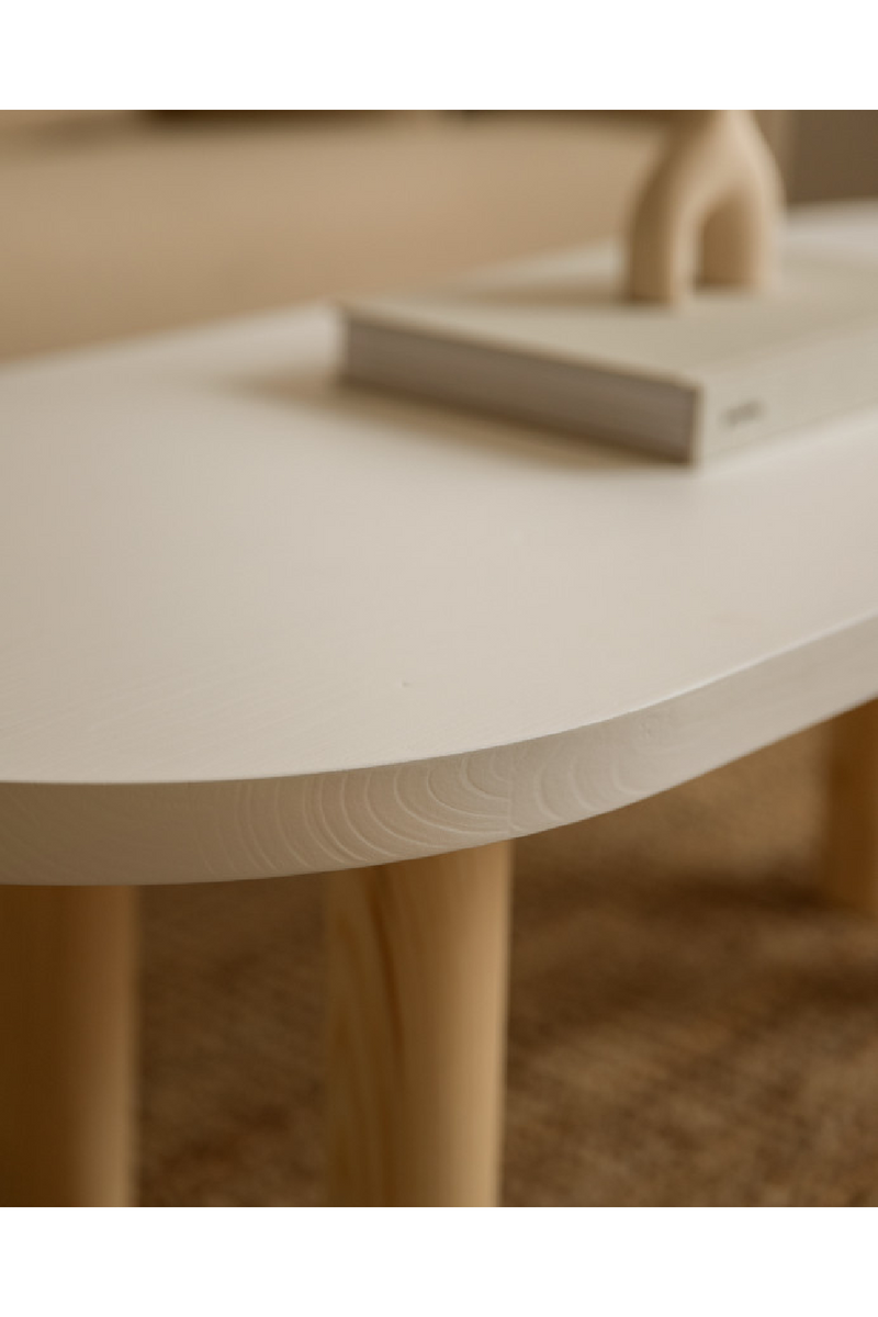 Tinted Wood Oval Coffee Table | Decowood Gina | Oroatrade.com
