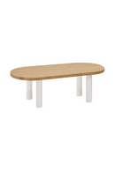 Tinted Wood Oval Coffee Table | Decowood Gina | Oroatrade.com