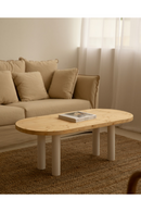 Tinted Wood Oval Coffee Table | Decowood Gina | Oroatrade.com