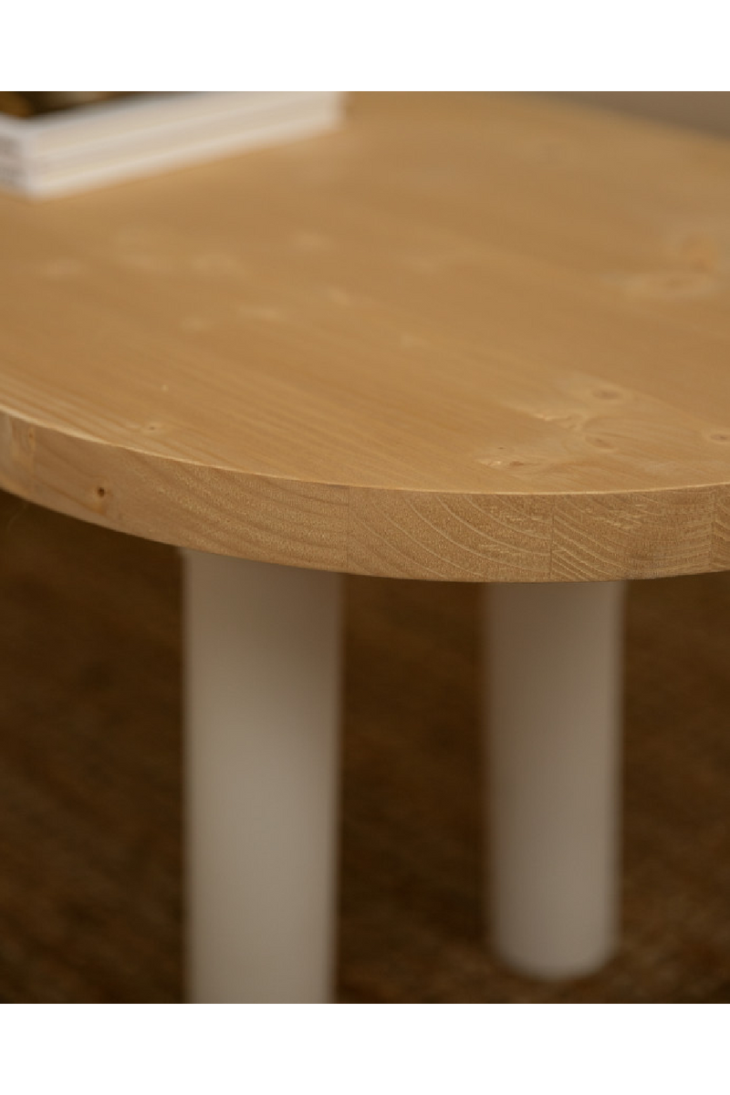 Tinted Wood Oval Coffee Table | Decowood Gina | Oroatrade.com