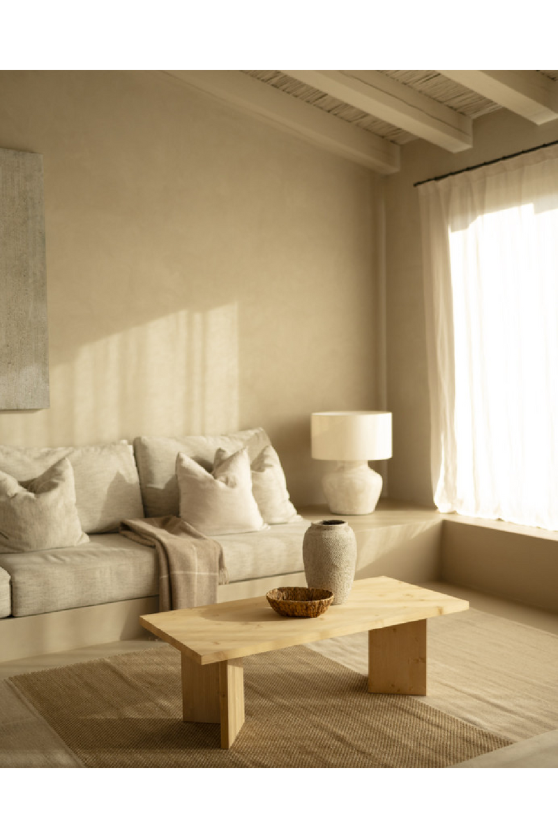 Rectangular Fir Wood Coffee Table | Decowood Kyoto | Oroatrade.com