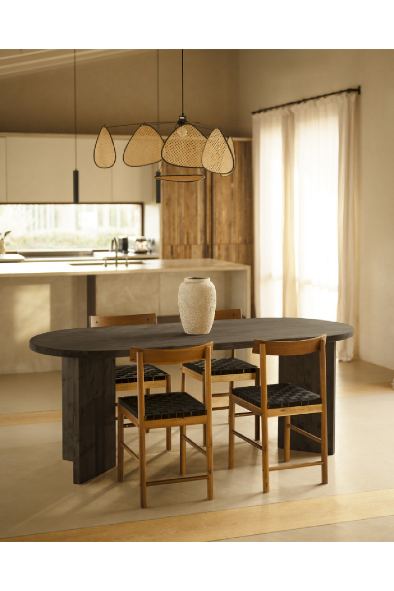 Oval Wood Dining Table | Decowood Osaka | Oroatrade.com