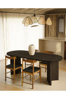 Oval Wood Dining Table | Decowood Osaka | Oroatrade.com