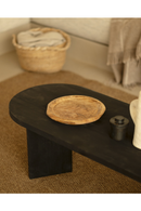 Oval Wood Coffee Table | Decowood Osaka