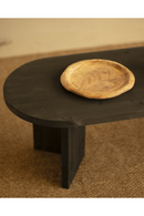 Oval Wood Coffee Table | Decowood Osaka