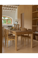 Varnished Wood Square Dining Table | Decowood Lia | Oroatrade.com