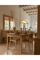 Varnished Wood Square Dining Table | Decowood Lia | Oroatrade.com