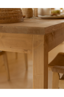 Varnished Wood Square Dining Table | Decowood Lia | Oroatrade.com