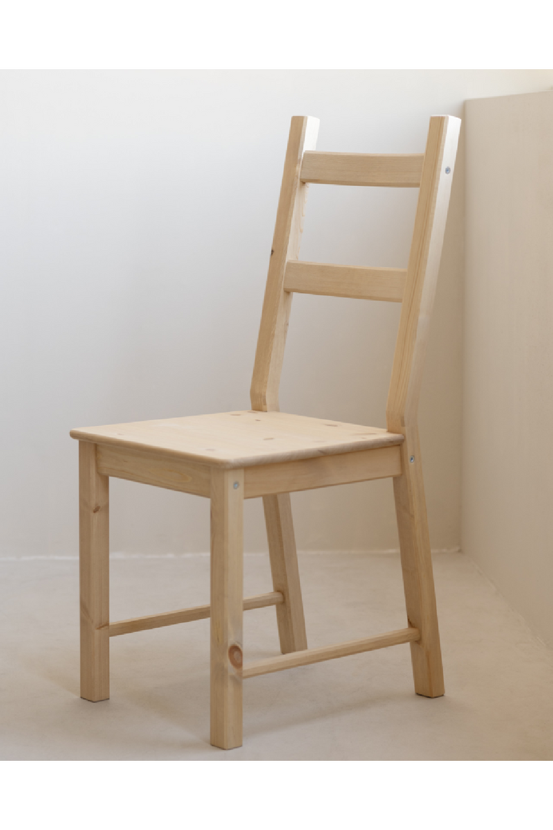 Pine Wood Dining Chair | Decowood Lucia | Oroatrade.com